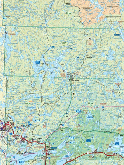 MBMB70 Flin Flon - Manitoba Backroad Mapbook Topo Preview 1