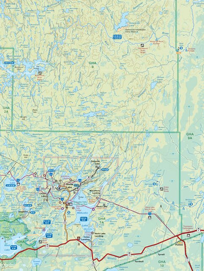 MBMB71 Snow Lake - Manitoba Backroad Mapbook Topo Preview 1