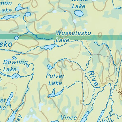 MBMB71 Snow Lake - Manitoba Backroad Mapbook Topo Preview 2