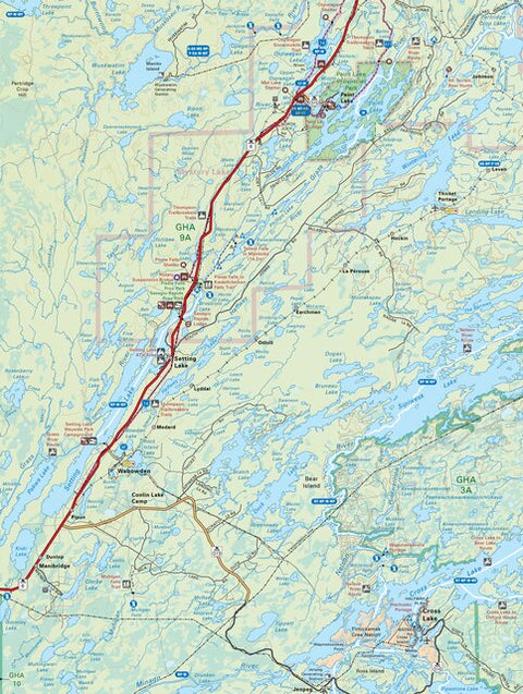 MBMB72 Cross Lake - Manitoba Backroad Mapbook Topo Preview 1