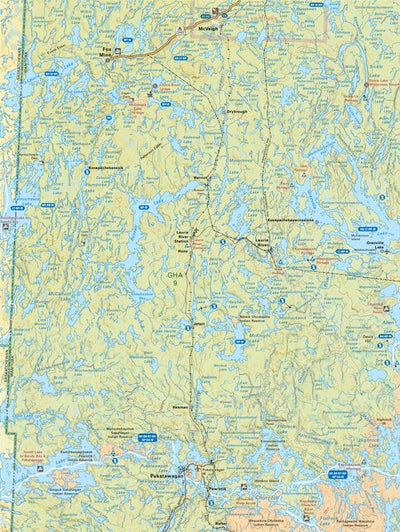 MBMB74 Pukatawagan - Manitoba Backroad Mapbook Topo Preview 1