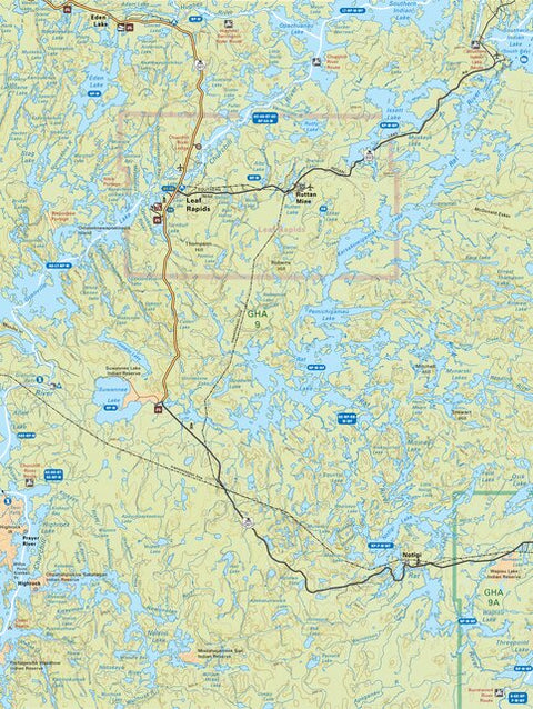 MBMB75 Leaf Rapids - Manitoba Backroad Mapbook Topo Preview 1