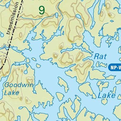 MBMB75 Leaf Rapids - Manitoba Backroad Mapbook Topo Preview 2