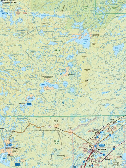 MBMB76 Thompson - Manitoba Backroad Mapbook Topo Map by Backroad ...