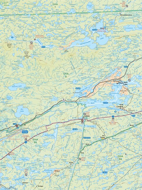 MBMB77 Split Lake - Manitoba Backroad Mapbook Topo Map by Backroad ...
