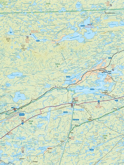 MBMB77 Split Lake - Manitoba Backroad Mapbook Topo Preview 1