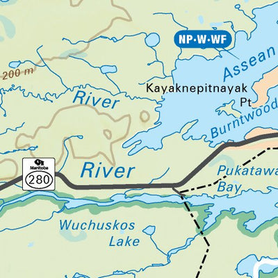 MBMB77 Split Lake - Manitoba Backroad Mapbook Topo Preview 2