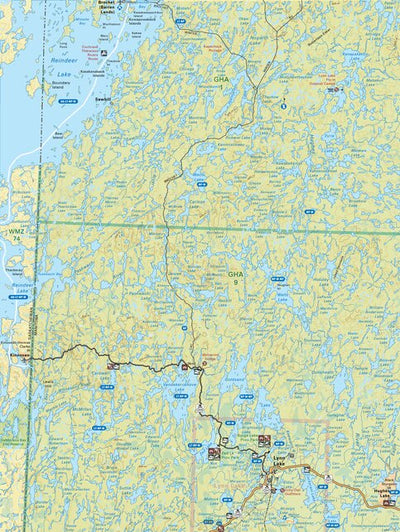 MBMB78 Lynn Lake - Manitoba Backroad Mapbook Topo Preview 1
