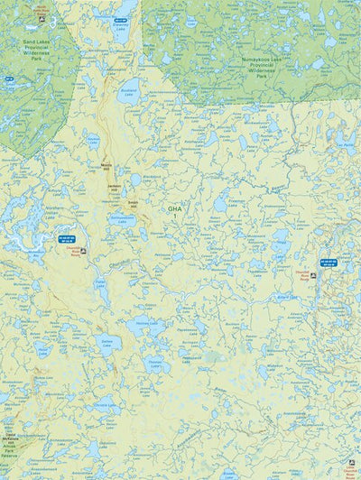 MBMB81 Churchill River - Manitoba Backroad Mapbook Topo Preview 1