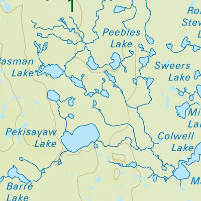 MBMB81 Churchill River - Manitoba Backroad Mapbook Topo Preview 2