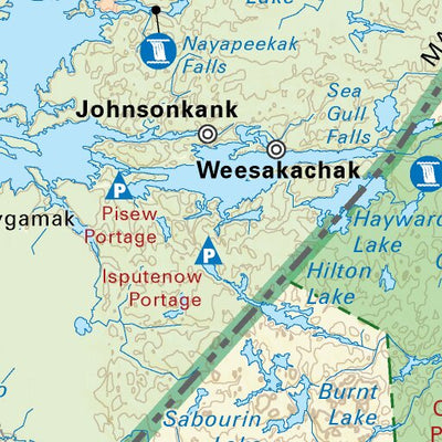 MBMB82 Gods Lake Narrows - Manitoba Backroad Mapbook Topo Preview 3