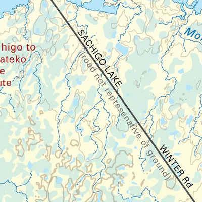 MBMB83 Kistigan Lake - Manitoba Backroad Mapbook Topo Preview 3