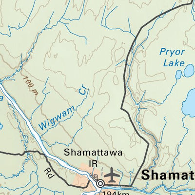 MBMB85 Shamattawa - Manitoba Backroad Mapbook Topo Preview 3