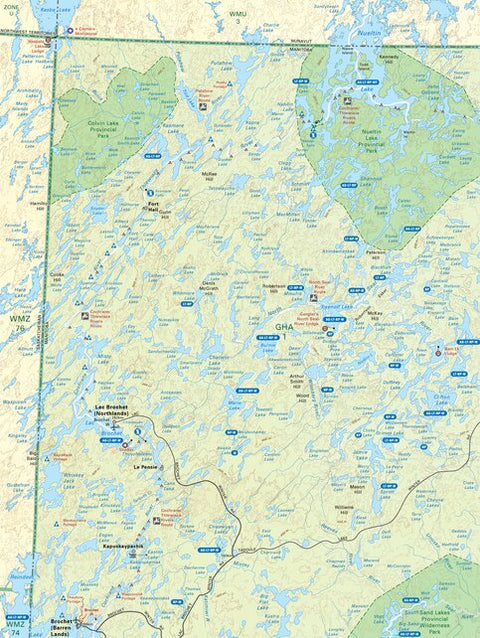 MBMB86 Lac Brochet - Manitoba Backroad Mapbook Topo Preview 1