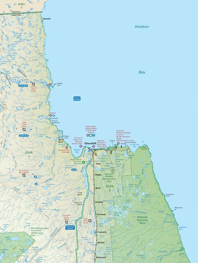 MBMB88 Churchill - Manitoba Backroad Mapbook Topo Preview 1