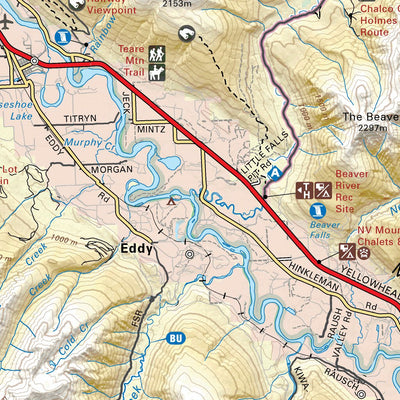 McBride Area (Robson Valley) Adventure Map - BC Topo Preview 2