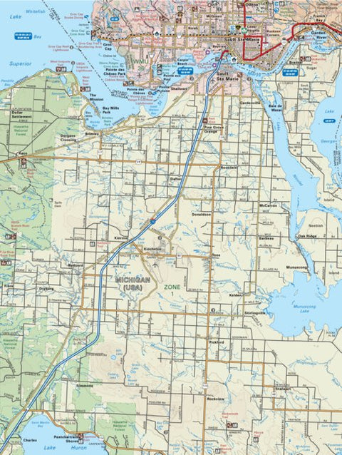 Backroad Mapbooks NEON05 Sault Ste Marie – 6th ed Northeastern Ontario Topo digital map