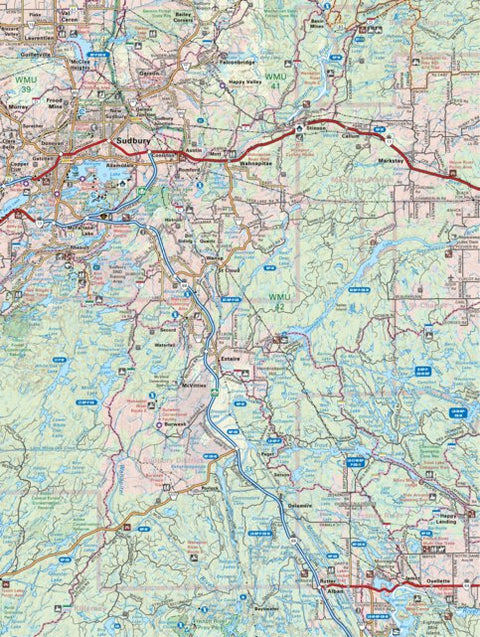 Backroad Mapbooks NEON11 Sudbury – 6th ed Northeastern Ontario Topo digital map