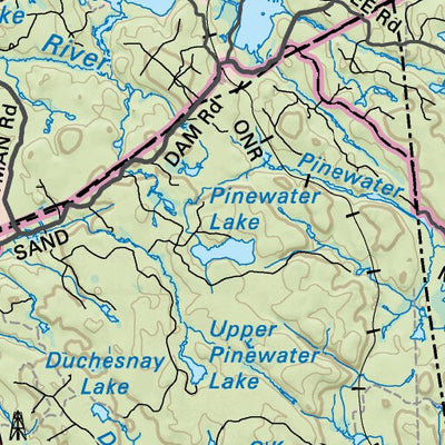 Backroad Mapbooks NEON13 North Bay - Northeastern Ontario Topo digital map