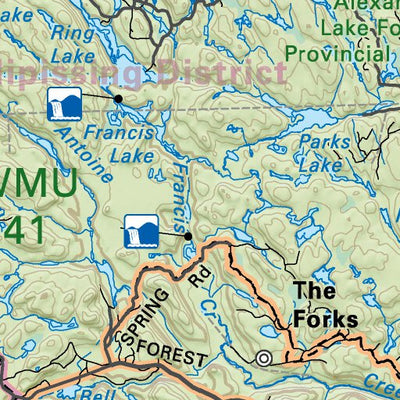Backroad Mapbooks NEON14 Mattawa - Northeastern Ontario Topo bundle exclusive