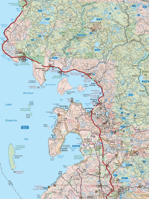 Backroad Mapbooks NEON15 Goulais Bay – 6th ed Northeastern Ontario Topo digital map