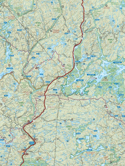 Backroad Mapbooks NEON17 Aubrey Falls Provincial Park – 6th ed Northeastern Ontario Topo digital map