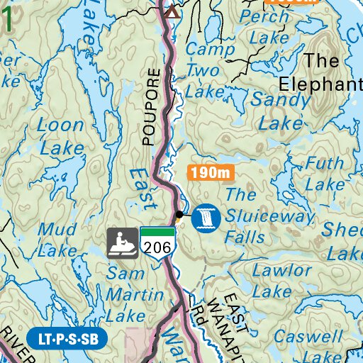NEON21 Capreol 6th ed Northeastern Ontario Topo Map by Backroad