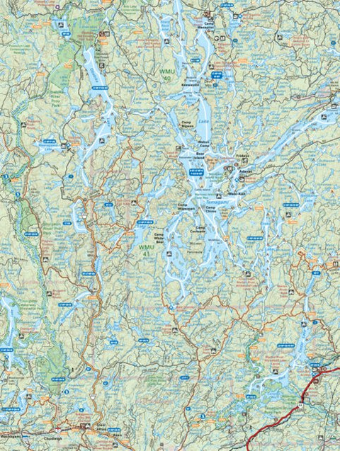 Backroad Mapbooks NEON22 Lake Temagami – 6th ed Northeastern Ontario Topo digital map