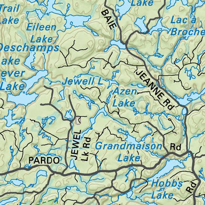 Backroad Mapbooks NEON22 Lake Temagami - Northeastern Ontario Topo bundle exclusive
