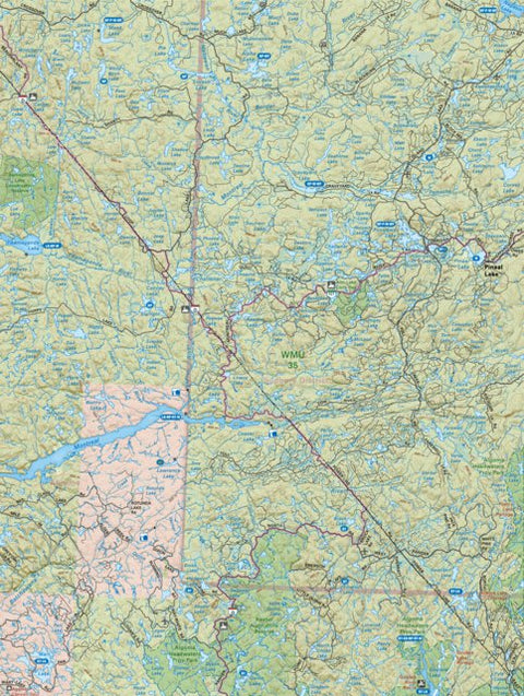 Backroad Mapbooks NEON26 Pineal Lake - Northeastern Ontario Topo bundle exclusive