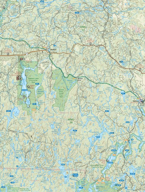 Backroad Mapbooks NEON28 Sultan – 6th ed Northeastern Ontario Topo digital map
