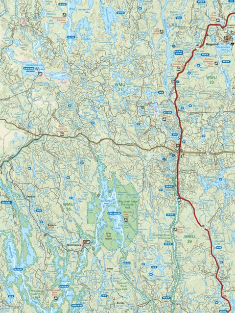 Backroad Mapbooks NEON29 Gogama - 6th ed Northeastern Ontario Topo digital map