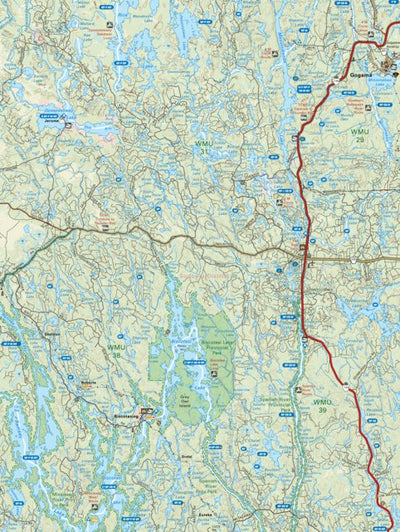 NEON29 Gogama - 6th ed Northeastern Ontario Topo Map by Backroad ...