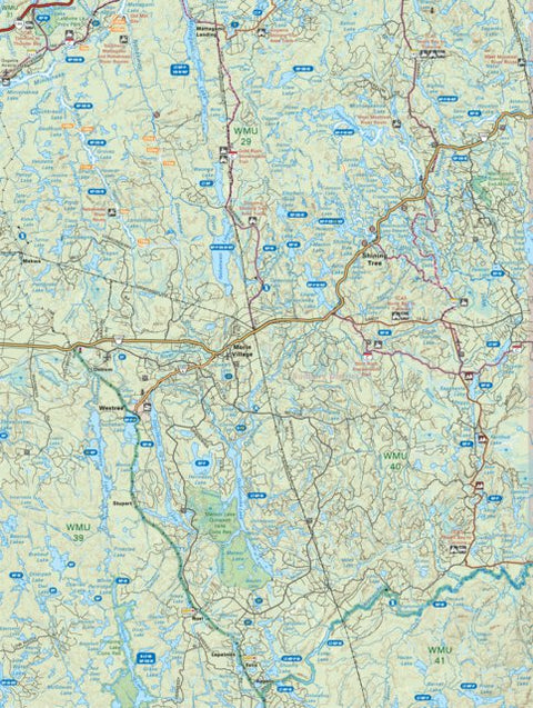 Backroad Mapbooks NEON30 Shining Tree - 6th ed Northeastern Ontario Topo digital map