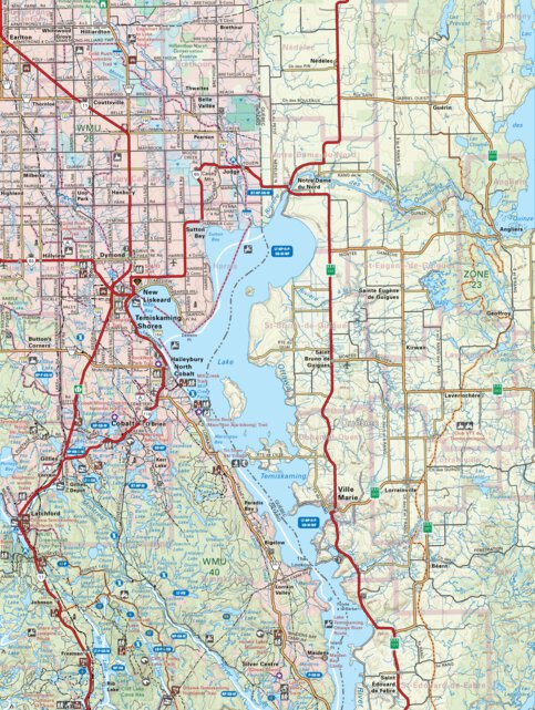 NEON33 Temiskaming Shores - Northeastern Ontario Topo Map by Backroad ...