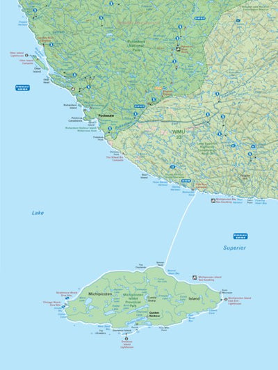 Backroad Mapbooks NEON34 Pukaskwa National Park - 6th ed Northeastern Ontario Topo digital map