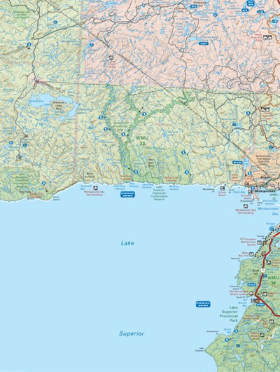 Backroad Mapbooks NEON35 Michipicoten - 6th ed Northeastern Ontario Topo digital map