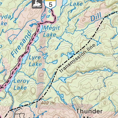 Backroad Mapbooks NEON36 Wawa - 6th ed Northeastern Ontario Topo digital map