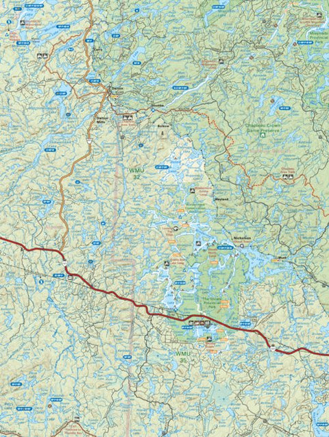 Backroad Mapbooks NEON37 Windermere Lake - 6th ed Northeastern Ontario Topo digital map