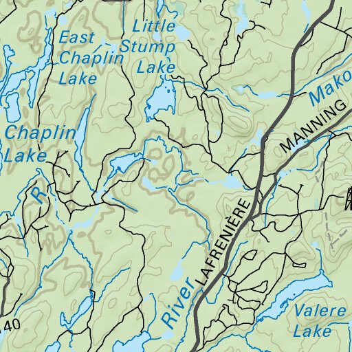 NEON38 Chapleau 6th ed Northeastern Ontario Topo Map by Backroad