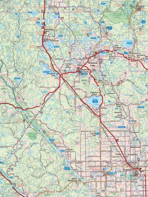 Backroad Mapbooks NEON43 Kirkland Lake - 6th ed Northeastern Ontario Topo digital map