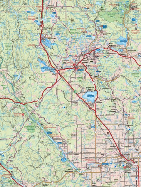 Backroad Mapbooks NEON43 Kirkland Lake - Northeastern Ontario Topo bundle exclusive