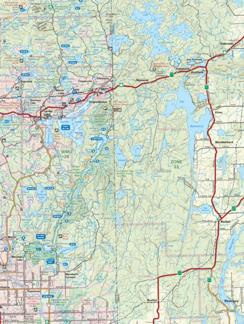 NEON44 Larder Lake - 6th ed Northeastern Ontario Topo Map by Backroad ...