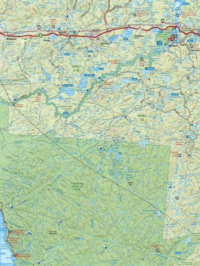 Backroad Mapbooks NEON46 Hemlo - Northeastern Ontario Topo bundle exclusive