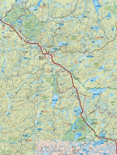Backroad Mapbooks NEON47 White River - Northeastern Ontario Topo bundle exclusive