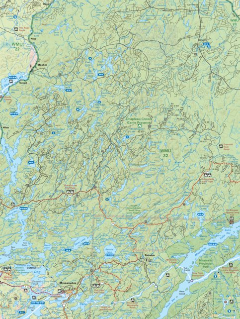 NEON49 Missanabie - 6th ed Northeastern Ontario Topo Map by Backroad ...