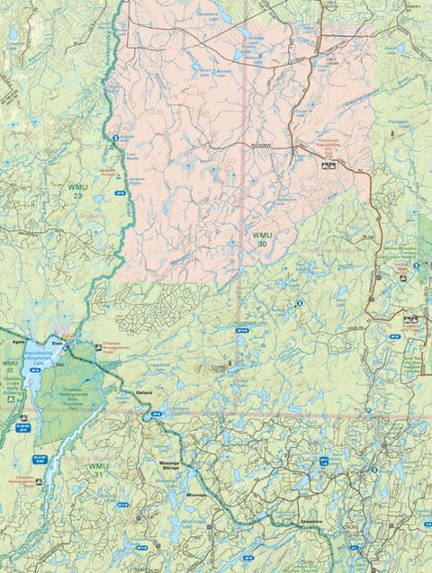 Backroad Mapbooks NEON51 Kapuskasing Lake - 6th ed Northeastern Ontario Topo digital map
