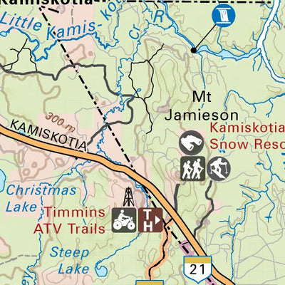 Backroad Mapbooks NEON53 Timmins - 6th ed Northeastern Ontario Topo digital map