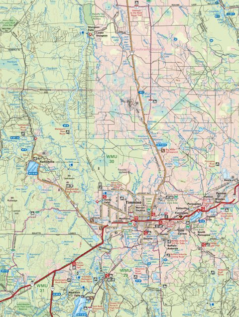 Backroad Mapbooks NEON53 Timmins - Northeastern Ontario Topo bundle exclusive
