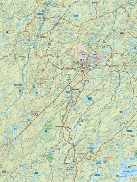 Backroad Mapbooks NEON58 Manitouwadge - 6th ed Northeastern Ontario Topo digital map